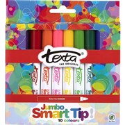 TEXTA JUMBO SMARTTIP MARKERS Assorted Pk10