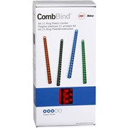 COMB BINDING COIL IBICO 21 RING 12MM RED Box 100