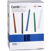 PLASTIC COMB 21 RING BINDING COILS 19MM BLUE BEP19BL100 BX100 5347503