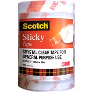 SCOTCH STICKY TAPE 502 18MM X 66M PACK OF 8