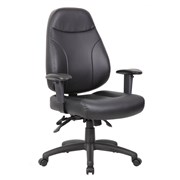PRESTON CHAIR EXECUTIVE BLACK PU