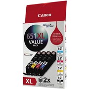 CANON CLI651XL INK VALUE PACK BlackCyanMagentaYellow