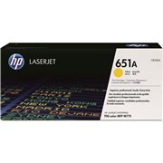 HP 651A YELLOW TONER CART 16K CE342A
