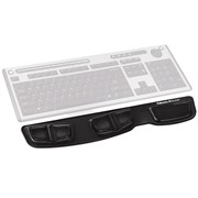 FELLOWES KEYBOARD PALM SUPPORT GEL CLEAR BLACK