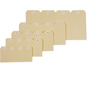 ESSELTE NO 8 SHIPPING TAGS BUFF 80 X 160MM BOX OF 1000