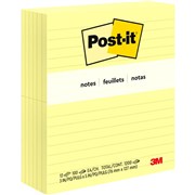 POSTIT NOTES YELLOW LINED 635 73X123MM