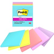 POSTIT MIAMI 6545SSMIA SUPER STICKY NOTES 76X76MM SUPERNOVA NEONS PK5