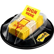 POSTIT FLAGS  DESK DISPENSER 680HVSH Desk Grip Sign Here Pack Of 200