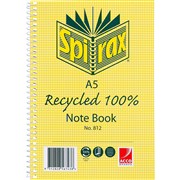 SPIRAX 812 A5 RECYCLED NOTEBOOK 120 PAGE