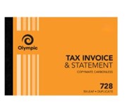 A5 OLYMPIC CARBONLESS INVOICE  STATEMENT BOOK 728 148X210MM LSCA