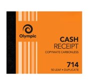 OLYMPIC CASH RECEIPT BOOKS 714 125X100MM DUPLICATE