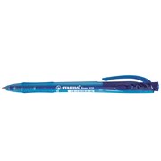 STABILO 308 RETRACTABLE BALLPOINT PEN MEDIUM BLUE