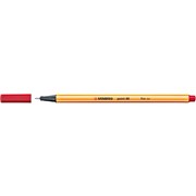 STABILO POINT 88 FINELINER PEN Red 04mm Tip Available in 10s