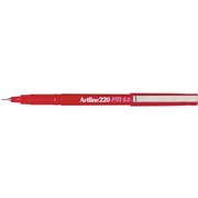 ARTLINE 220 FINELINER PEN RED 02MM TIP Available in 12s