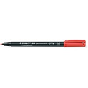STAEDTLER 317 LUMOCOLOR OHP PENS PERMANENT MEDIUM 0810MM RED