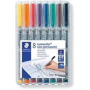 STAEDTLER OHP NON PERMANENT FINE 06MM PENS 316WP8 PK8
