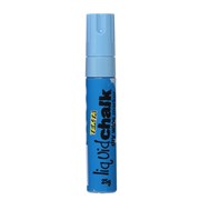 TEXTA JUMBO LIQUID CHALK CHISEL 15MM NIB BLUE MARKER DRY WIPE