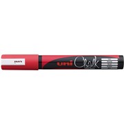UNI CHALK MARKER 25MM BULLET TIP RED