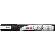UNI LIQUID CHALK MARKER 25MM BULLET TIP BLACK
