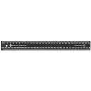 MARBIG ENVIRO RECYCLED RULER BLACK WITH WHITE NUMBERS 30CM 300MM PLASTIC PVC