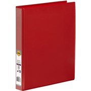 A4 2D RING 25MM RED INSERT BINDER 5402003