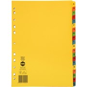 A4 DIVIDERS AZ TAB MANILLA BRIGHT SET