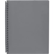 A4 REFILLABLE DISPLAY BOOKS GREY 20 POCKET