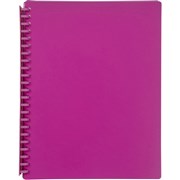 A4 MARBIG REFILLABLE DISPLAY BOOKS PINK 20 POCKET