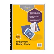 A4 MARBIG BINDERMATE DISPLAY BOOK 20 POCKET