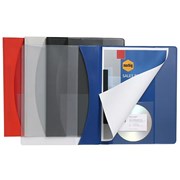 A4 MARBIG PREMIER INSERT PP FLAT FILES CLEAR FRONT BLUE