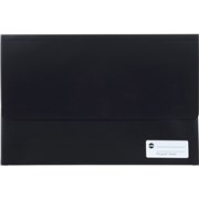 MARBIG POLYPICK DOCUMENT WALLET FOOLSCAP 25MM GUSSET BLACK