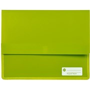 MARBIG POLYPICK DOCUMENT WALLET A4 HEAVY DUTY LIME