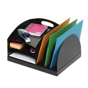 MARBIG DESKTOP ORGANISER 2 WAY METAL BLACK