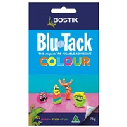 BOSTIK BLU TACK 75GM COLOURED COMPACT PACK