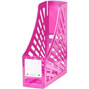 ITALPLAST MAGAZINE HOLDER I160TPINK TRANSLUCENT PINK