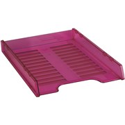 ITALPLAST DOCUMENT TRAY A4 MULTIFIT COMPACT TINT PINK