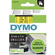 DYMO 1000 TAPE BLACK ON YELLOW 9MM X 7M ESS340918