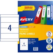 AVERY COMPULASER  L7171 LEVER ARCH LABELS 959035 BOX25 J8171