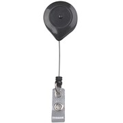 REXEL RETRACTABLE CARD HOLDERS WITH STRAP 940MM BLACK WITH LOCK