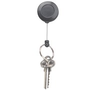 REXEL RETRACTABLE KEY HOLDERS WITH RING 630MM BLACK MINI