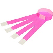 REXEL WRIST BANDS With Serial Number Fluoro Pink pk100