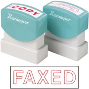 XSTAMP CXB FAXED RED 1346