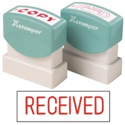 XSTAMP RECEIVED RED 1116