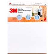 3M FLIPCHART NON ADHESIVE 570 WHITE 635X762MM EACH