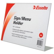 ESSELTE SIGN  MENU HOLDER SLANTED LANDSCAPE A4