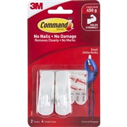 COMMAND 17002 SMALL HOOKS WITH ADHESIVE 2 PACK