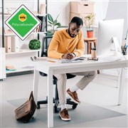 MARBIG POLYCARBONATE HARDFLOOR MAT SMALL RECTANGLE 900X1200MM