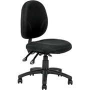 LINCOLN TYPIST CHAIR MEDIUM BACK BLACK FABRIC
