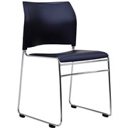 BURO MAXIM BOS5203 ALL BLACK STACKER CHAIR