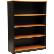 LOGAN BOOKCASE 1200X900 4 Shelf Beech  Ironstone